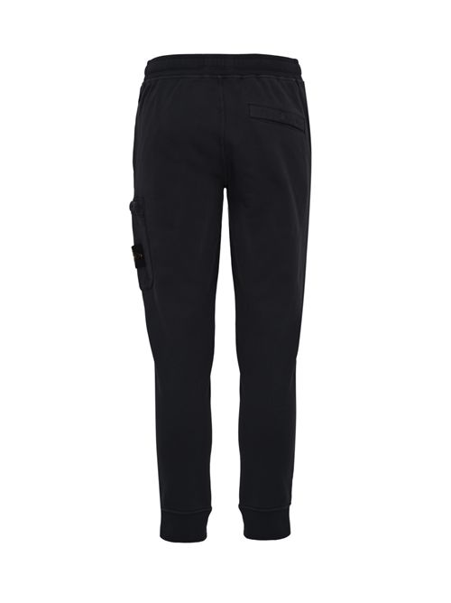 Pantalone jogger 6200010 in felpa di cotone Navy blue STONE ISLAND | 6200010S0051V0020